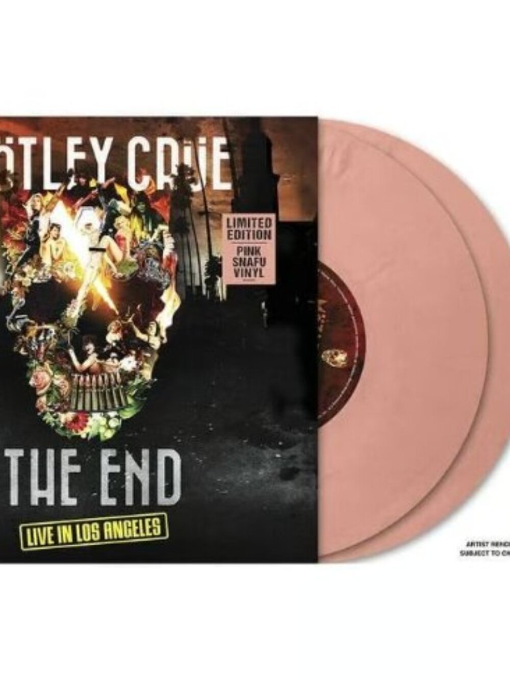 Motley Crue The End 2-LP ~ Ltd Ed Colored Vinyl (Pink Snafu) ~ New/Sealed!
